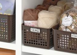 Rổ nhựa đa dụng Inomata size SS - Màu nâu_4