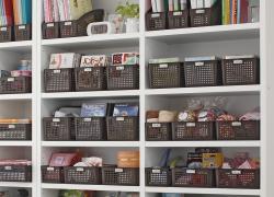 Rổ nhựa đa dụng Inomata size SS - Màu nâu_5