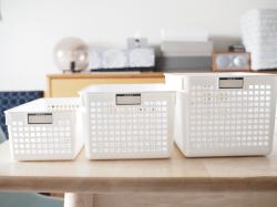 Rổ nhựa đa dụng Inomata size SS - Màu trắng_4