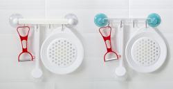 Thanh nhựa 4 móc treo đồ núm hít chân không - New_6