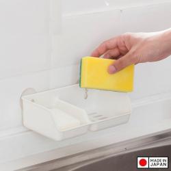 Giá đựng mút rửa chén 2 ngăn Sanada - Màu trắng_6