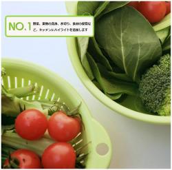 Rổ nhựa tròn Sanada Seiko Ø24cm - Màu trắng_6