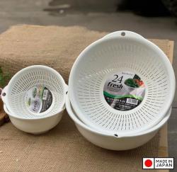 Rổ nhựa tròn Sanada Seiko Ø24cm - Màu xanh_6