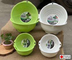Rổ nhựa tròn Sanada Seiko Ø24cm - Màu xanh_7