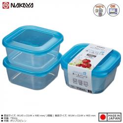 Bộ 2 hộp thực phẩm Nakaya Home Pack 750ml - Nắp xanh_8