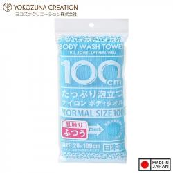 Khăn tắm tạo bọt Yokozuna Creation 28x100cm - Xanh ngọc lam_A