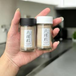 Lọ đựng tăm thủy tinh Echo Metal_8