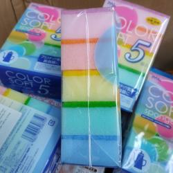 Set 05 miếng mút rửa ly, cốc Seiwa Color Soft_6