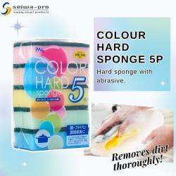 Set 05 miếng mút rửa xoong nồi Seiwa Color Hard_4