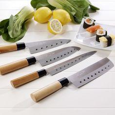 Dao thái làm bếp nắm gỗ đầu bằng Tsubaro Nikken Nhật Bản 29.5cm_9