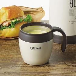 Cốc giữ nhiệt Antique Cafe Mug 330ml - Màu be_4