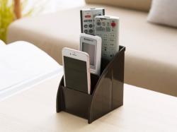 Khay đựng điều khiển/ remote 3 ngăn Yamada - Màu nâu_5