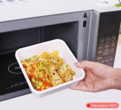 Hộp bảo quản thực phẩm vuông Nakaya 930m - trắng sữa_3