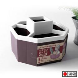 Khay đựng điều khiển bát giác - Màu nâu_5