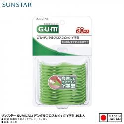 Set 30 tăm chỉ nha khoa Sunstar Gum chữ Y_A