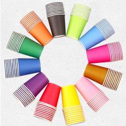 Set 30 cốc giấy màu sắc Maruki Party 205ml_2