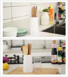 Ống bảo quản đũa thìa Clove - màu trắng_4