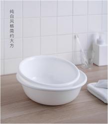 Chậu nhựa tròn Inomata Leaf 4.2L - Màu trắng_10