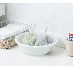 Chậu nhựa tròn Inomata Leaf 4.2L - Màu trắng_3