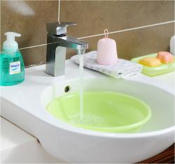 Chậu nhựa tròn Inomata Leaf 4.2L - Màu xanh_2