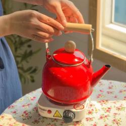 Ấm đun nước bếp từ phong cách Decor Pearl Metal Fesca 1.4L - Trắng_5