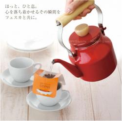 Ấm đun nước bếp từ phong cách Decor Pearl Metal Fesca 1.5L - Đỏ_2