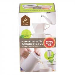 Bộ bình pha trà & cà phê cách nhiệt Pearl Metal 620ml - Trắng_8