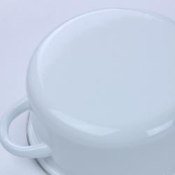 Nồi tráng men nắp kính Pearl Metal Amulet Ø20cm - Trắng_11