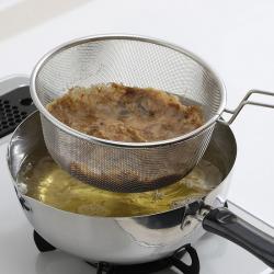 Vợt inox trụng mì, hủ tiếu Pearl Metal Ø20-22cm_4