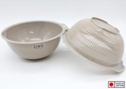 Bộ rổ tròn 2 lớp Nakaya Freille size S 700ml - Màu nâu_5