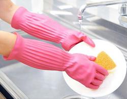 Găng tay cao su dài Dunlop Rubber 38cm - Size L_5