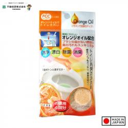 Set 03 viên tẩy rửa  diệt khuẩn, khử mùi bồn cầu 10g - Hương cam_A