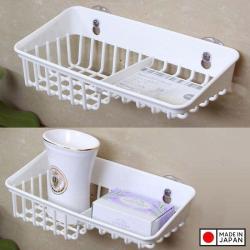 Giá đựng xà bông có núm hít chân không - Màu trắng_4