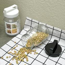 Hũ thủy tinh có quai xách Echo Glass Bottle 450ml_5