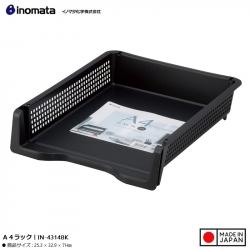 Khay đựng tài liệu A4 (có thể xếp chồng) - Màu đen_A