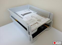 Khay đựng tài liệu A4 (có thể xếp chồng) - Màu xám_7