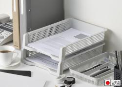 Khay đựng tài liệu A4 (có thể xếp chồng) - Màu xám_2