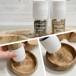 Lọ/ hũ xay tiêu cầm tay thủy tinh Echo Metal_3