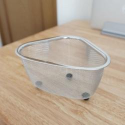 Rổ góc inox hình tam giác có chân đế Echo Metal_5