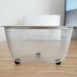 Rổ góc inox hình tam giác có chân đế Echo Metal_6