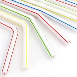 Set 100 chiếc ống hút Elexible Straw Ø6x210mm_3