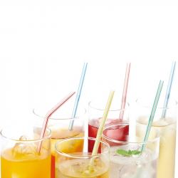Set 100 chiếc ống hút Elexible Straw Ø6x210mm_2