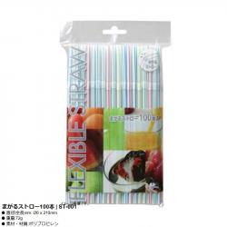 Set 100 chiếc ống hút Elexible Straw Ø6x210mm_A