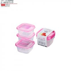 Bộ 3 hộp thực phẩm Nakaya 300ml - Nắp hồng_8