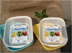 Bộ khay đựng rau củ chữ nhật Nakaya 1,7L_6