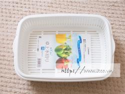 Bộ khay đựng rau củ chữ nhật Nakaya 1,7L_10