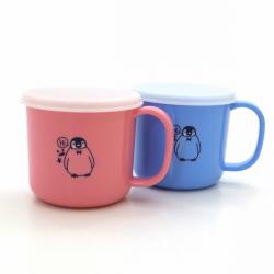 Cốc nhựa nắp mềm dành cho bé Nakaya 200ml P/B (Xanh/ Hồng)_6