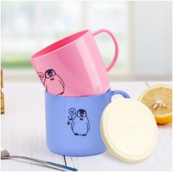 Cốc nhựa nắp mềm dành cho bé Nakaya 200ml P/B (Xanh/ Hồng)_2