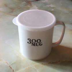 Cốc nhựa nắp mềm Nakaya 300ml - Màu trắng_5