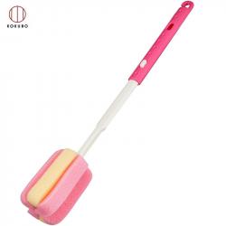Dụng cụ cọ rửa bình nước cán dài Kokubo - Màu hồng_2